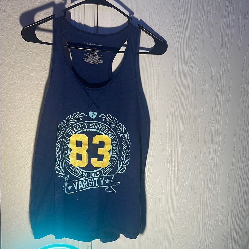 NOBO Blue and Green Graphic Tank Top